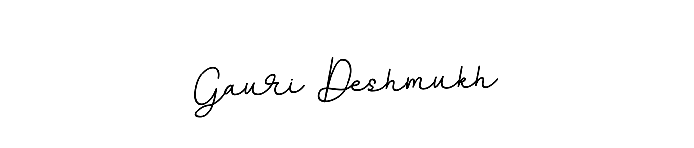 Design your own signature with our free online signature maker. With this signature software, you can create a handwritten (BallpointsItalic-DORy9) signature for name Gauri Deshmukh. Gauri Deshmukh signature style 11 images and pictures png