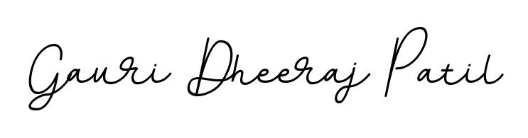 Design your own signature with our free online signature maker. With this signature software, you can create a handwritten (BallpointsItalic-DORy9) signature for name Gauri Dheeraj Patil. Gauri Dheeraj Patil signature style 11 images and pictures png