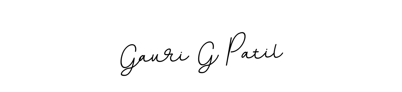 Use a signature maker to create a handwritten signature online. With this signature software, you can design (BallpointsItalic-DORy9) your own signature for name Gauri G Patil. Gauri G Patil signature style 11 images and pictures png
