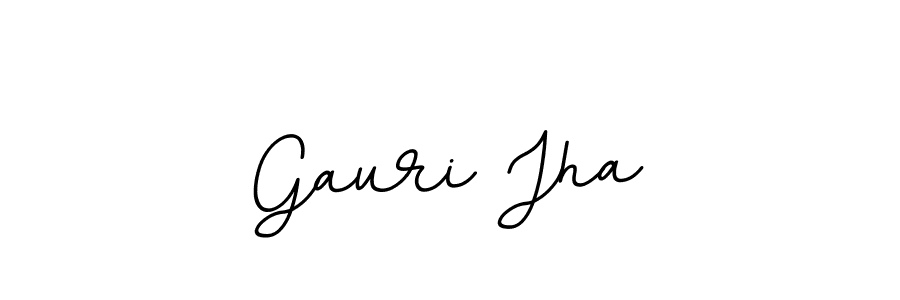 Gauri Jha stylish signature style. Best Handwritten Sign (BallpointsItalic-DORy9) for my name. Handwritten Signature Collection Ideas for my name Gauri Jha. Gauri Jha signature style 11 images and pictures png
