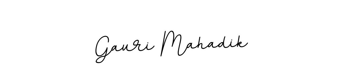 Design your own signature with our free online signature maker. With this signature software, you can create a handwritten (BallpointsItalic-DORy9) signature for name Gauri Mahadik. Gauri Mahadik signature style 11 images and pictures png