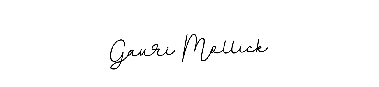 This is the best signature style for the Gauri Mollick name. Also you like these signature font (BallpointsItalic-DORy9). Mix name signature. Gauri Mollick signature style 11 images and pictures png
