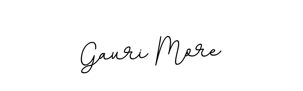 This is the best signature style for the Gauri More name. Also you like these signature font (BallpointsItalic-DORy9). Mix name signature. Gauri More signature style 11 images and pictures png