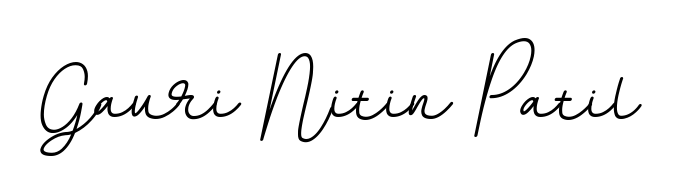 Quickly download Gauri Nitin Patil name signature in high-resolution PNG using BallpointsItalic-DORy9 style. Ready to insert into PDFs and online applications. Gauri Nitin Patil signature style 11 images and pictures png