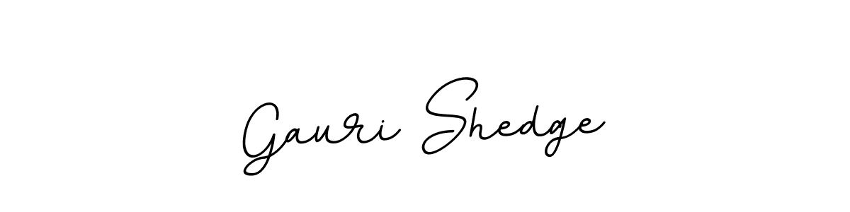 How to make Gauri Shedge name signature. Use BallpointsItalic-DORy9 style for creating short signs online. This is the latest handwritten sign. Gauri Shedge signature style 11 images and pictures png