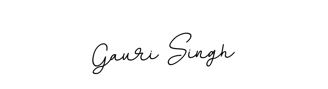 Make a beautiful signature design for name Gauri Singh. With this signature (BallpointsItalic-DORy9) style, you can create a handwritten signature for free. Gauri Singh signature style 11 images and pictures png