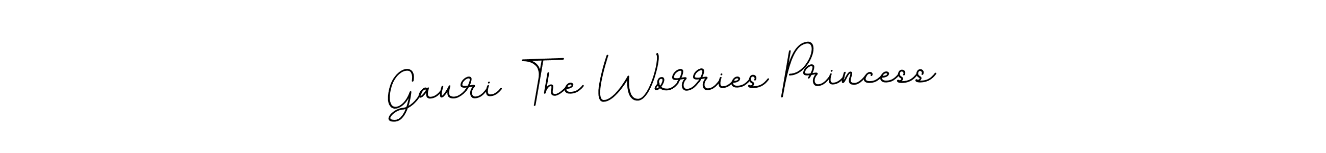 if you are searching for the best signature style for your name Gauri The Worries Princess. so please give up your signature search. here we have designed multiple signature styles  using BallpointsItalic-DORy9. Gauri The Worries Princess signature style 11 images and pictures png