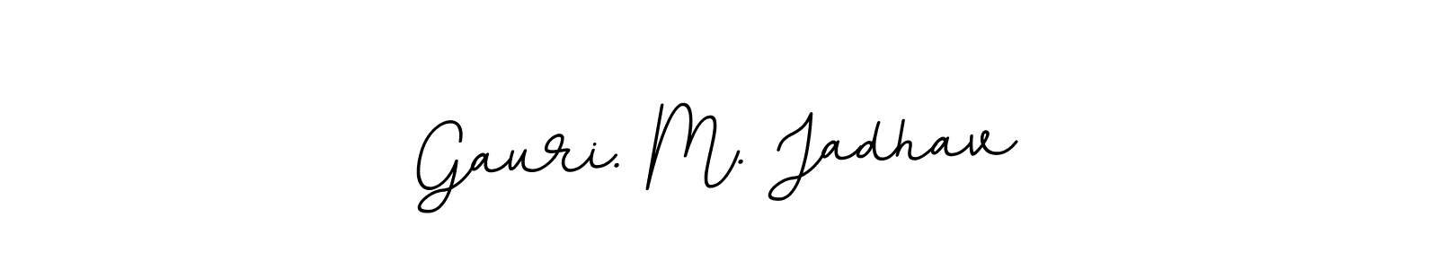 How to make Gauri. M. Jadhav name signature. Use BallpointsItalic-DORy9 style for creating short signs online. This is the latest handwritten sign. Gauri. M. Jadhav signature style 11 images and pictures png