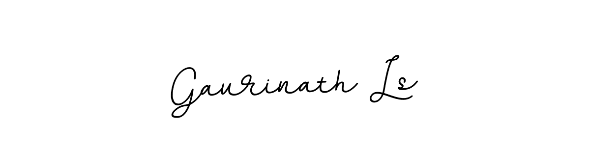 Use a signature maker to create a handwritten signature online. With this signature software, you can design (BallpointsItalic-DORy9) your own signature for name Gaurinath Ls. Gaurinath Ls signature style 11 images and pictures png