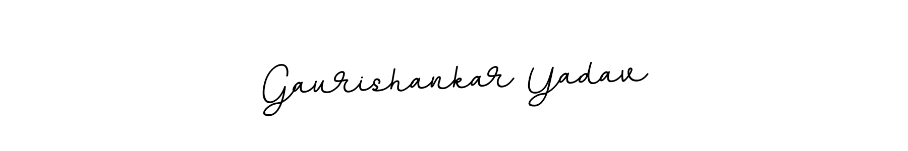 Gaurishankar Yadav stylish signature style. Best Handwritten Sign (BallpointsItalic-DORy9) for my name. Handwritten Signature Collection Ideas for my name Gaurishankar Yadav. Gaurishankar Yadav signature style 11 images and pictures png