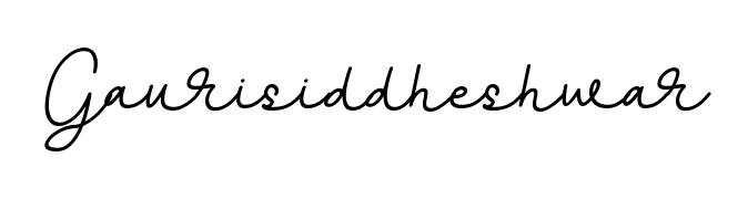 An effortless, minimalist signature concept for Gaurisiddheshwar using BallpointsItalic-DORy9 design. Clean lines that look great on any document. Gaurisiddheshwar signature style 11 images and pictures png