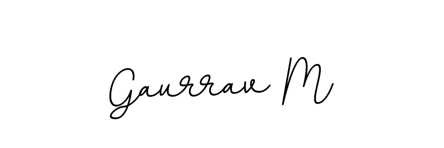 Create a beautiful signature design for name Gaurrav M. With this signature (BallpointsItalic-DORy9) fonts, you can make a handwritten signature for free. Gaurrav M signature style 11 images and pictures png