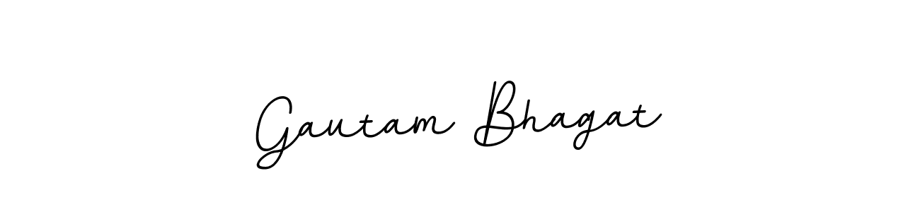 The best way (BallpointsItalic-DORy9) to make a short signature is to pick only two or three words in your name. The name Gautam Bhagat include a total of six letters. For converting this name. Gautam Bhagat signature style 11 images and pictures png