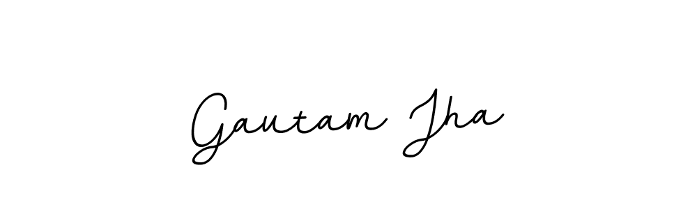 Gautam Jha stylish signature style. Best Handwritten Sign (BallpointsItalic-DORy9) for my name. Handwritten Signature Collection Ideas for my name Gautam Jha. Gautam Jha signature style 11 images and pictures png