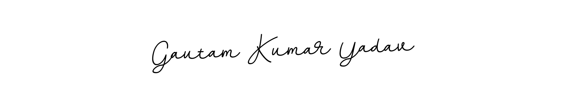 Make a beautiful signature design for name Gautam Kumar Yadav. With this signature (BallpointsItalic-DORy9) style, you can create a handwritten signature for free. Gautam Kumar Yadav signature style 11 images and pictures png