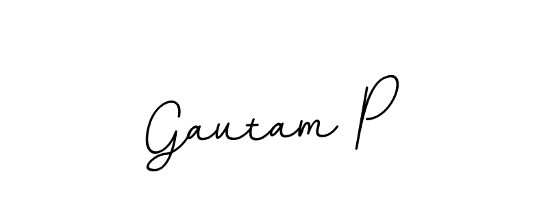 Design your own signature with our free online signature maker. With this signature software, you can create a handwritten (BallpointsItalic-DORy9) signature for name Gautam P. Gautam P signature style 11 images and pictures png