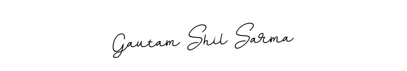 Create a beautiful signature design for name Gautam Shil Sarma. With this signature (BallpointsItalic-DORy9) fonts, you can make a handwritten signature for free. Gautam Shil Sarma signature style 11 images and pictures png