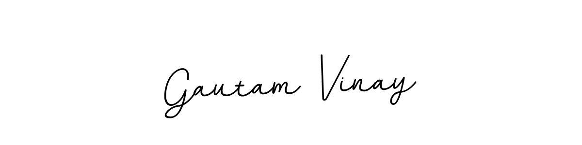 Make a beautiful signature design for name Gautam Vinay. With this signature (BallpointsItalic-DORy9) style, you can create a handwritten signature for free. Gautam Vinay signature style 11 images and pictures png