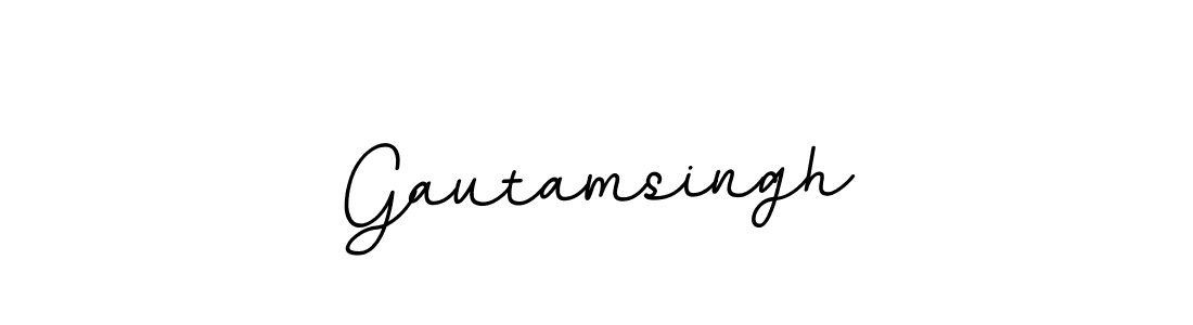 Gautamsingh stylish signature style. Best Handwritten Sign (BallpointsItalic-DORy9) for my name. Handwritten Signature Collection Ideas for my name Gautamsingh. Gautamsingh signature style 11 images and pictures png