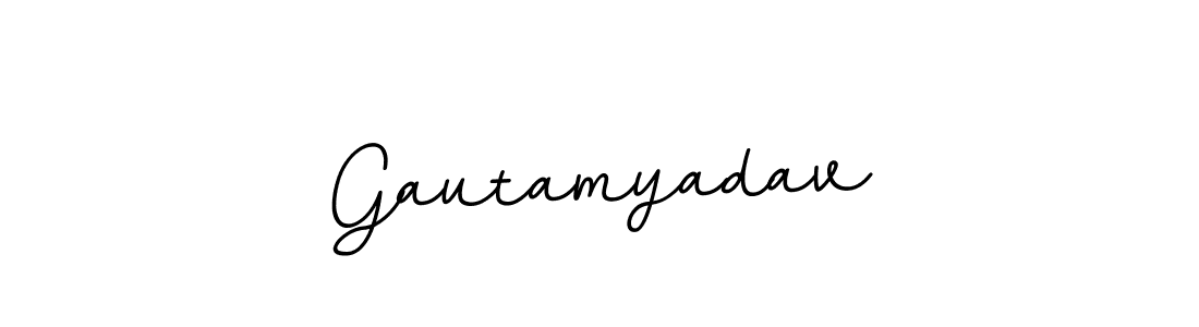Also we have Gautamyadav name is the best signature style. Create professional handwritten signature collection using BallpointsItalic-DORy9 autograph style. Gautamyadav signature style 11 images and pictures png