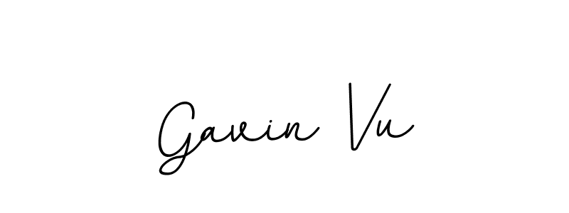 Use a signature maker to create a handwritten signature online. With this signature software, you can design (BallpointsItalic-DORy9) your own signature for name Gavin Vu. Gavin Vu signature style 11 images and pictures png