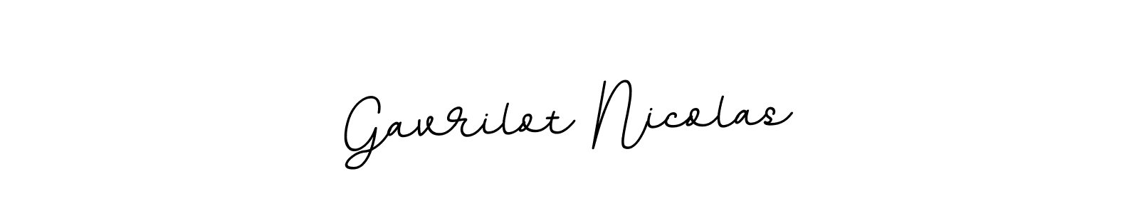 It looks lik you need a new signature style for name Gavrilot Nicolas. Design unique handwritten (BallpointsItalic-DORy9) signature with our free signature maker in just a few clicks. Gavrilot Nicolas signature style 11 images and pictures png