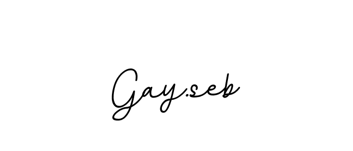 BallpointsItalic-DORy9 is a professional signature style that is perfect for those who want to add a touch of class to their signature. It is also a great choice for those who want to make their signature more unique. Get Gay.seb name to fancy signature for free. Gay.seb signature style 11 images and pictures png