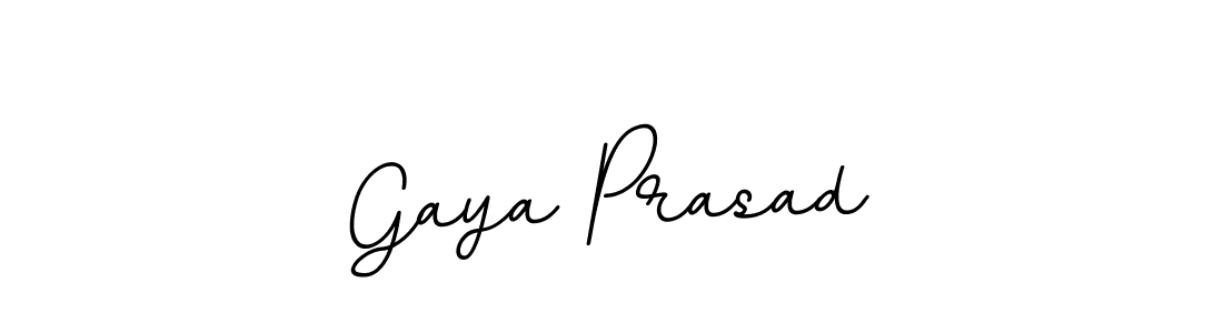 How to make Gaya Prasad name signature. Use BallpointsItalic-DORy9 style for creating short signs online. This is the latest handwritten sign. Gaya Prasad signature style 11 images and pictures png