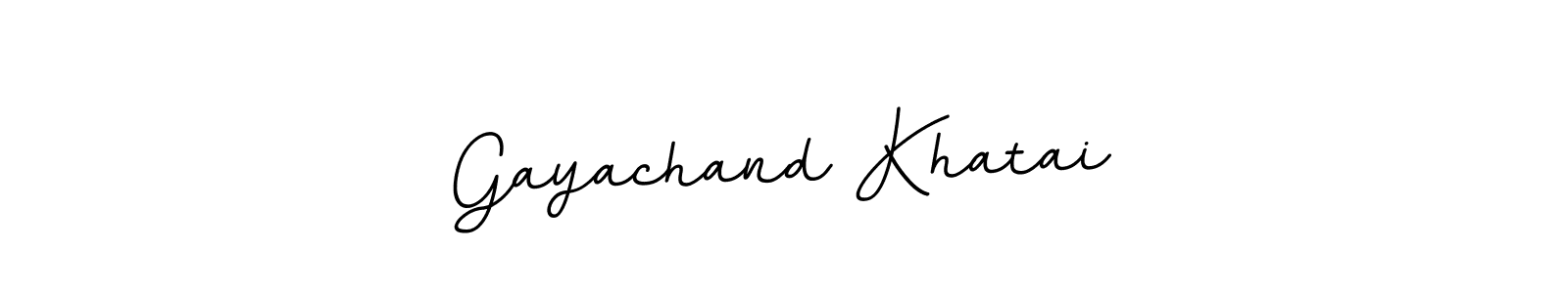 Gayachand Khatai stylish signature style. Best Handwritten Sign (BallpointsItalic-DORy9) for my name. Handwritten Signature Collection Ideas for my name Gayachand Khatai. Gayachand Khatai signature style 11 images and pictures png