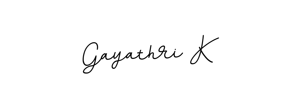 It looks lik you need a new signature style for name Gayathri K. Design unique handwritten (BallpointsItalic-DORy9) signature with our free signature maker in just a few clicks. Gayathri K signature style 11 images and pictures png