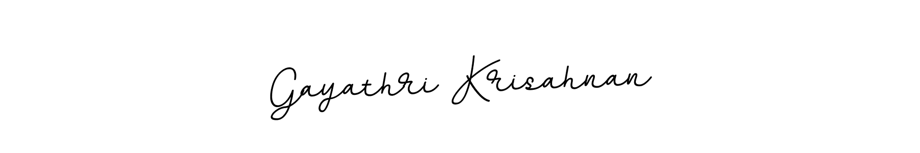 Create a beautiful signature design for name Gayathri Krisahnan. With this signature (BallpointsItalic-DORy9) fonts, you can make a handwritten signature for free. Gayathri Krisahnan signature style 11 images and pictures png
