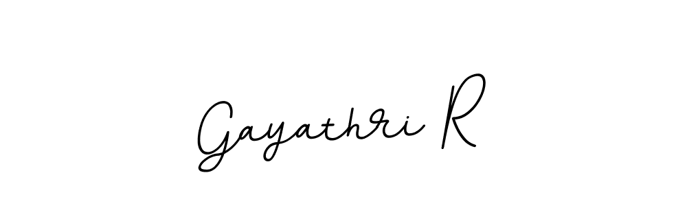 This is the best signature style for the Gayathri R name. Also you like these signature font (BallpointsItalic-DORy9). Mix name signature. Gayathri R signature style 11 images and pictures png