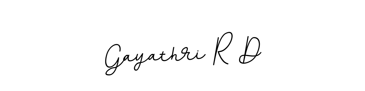 Design your own signature with our free online signature maker. With this signature software, you can create a handwritten (BallpointsItalic-DORy9) signature for name Gayathri R D. Gayathri R D signature style 11 images and pictures png