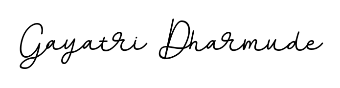 The best way (BallpointsItalic-DORy9) to make a short signature is to pick only two or three words in your name. For converting this name Gayatri Dharmude. Gayatri Dharmude signature style 11 images and pictures png