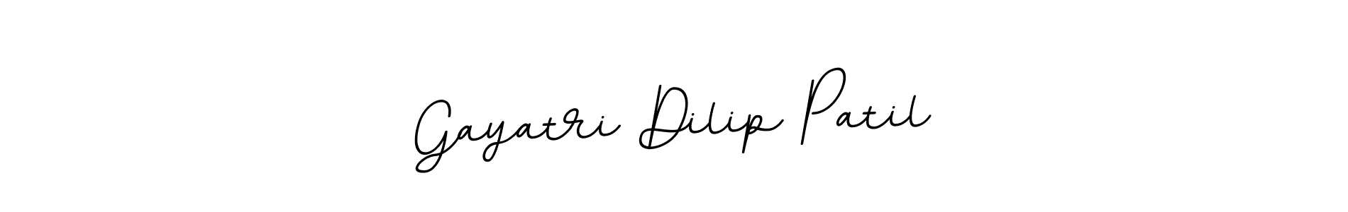 This is the best signature style for the Gayatri Dilip Patil name. Also you like these signature font (BallpointsItalic-DORy9). Mix name signature. Gayatri Dilip Patil signature style 11 images and pictures png