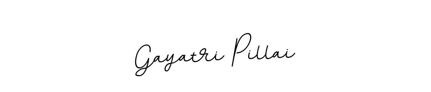 How to make Gayatri Pillai name signature. Use BallpointsItalic-DORy9 style for creating short signs online. This is the latest handwritten sign. Gayatri Pillai signature style 11 images and pictures png