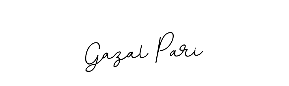 Use a signature maker to create a handwritten signature online. With this signature software, you can design (BallpointsItalic-DORy9) your own signature for name Gazal Pari. Gazal Pari signature style 11 images and pictures png