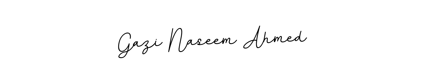 You should practise on your own different ways (BallpointsItalic-DORy9) to write your name (Gazi Naseem Ahmed) in signature. don't let someone else do it for you. Gazi Naseem Ahmed signature style 11 images and pictures png