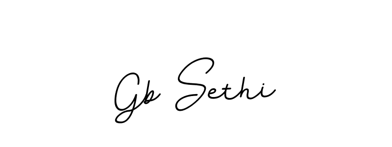 Gb Sethi stylish signature style. Best Handwritten Sign (BallpointsItalic-DORy9) for my name. Handwritten Signature Collection Ideas for my name Gb Sethi. Gb Sethi signature style 11 images and pictures png