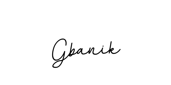 Create a beautiful signature design for name Gbanik. With this signature (BallpointsItalic-DORy9) fonts, you can make a handwritten signature for free. Gbanik signature style 11 images and pictures png