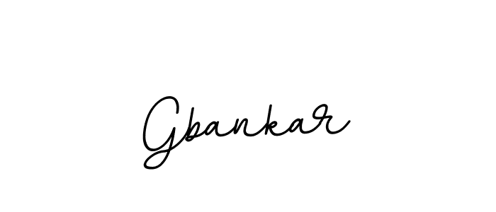 Design your own signature with our free online signature maker. With this signature software, you can create a handwritten (BallpointsItalic-DORy9) signature for name Gbankar. Gbankar signature style 11 images and pictures png