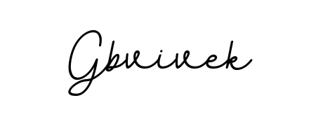 Make a beautiful signature design for name Gbvivek. With this signature (BallpointsItalic-DORy9) style, you can create a handwritten signature for free. Gbvivek signature style 11 images and pictures png