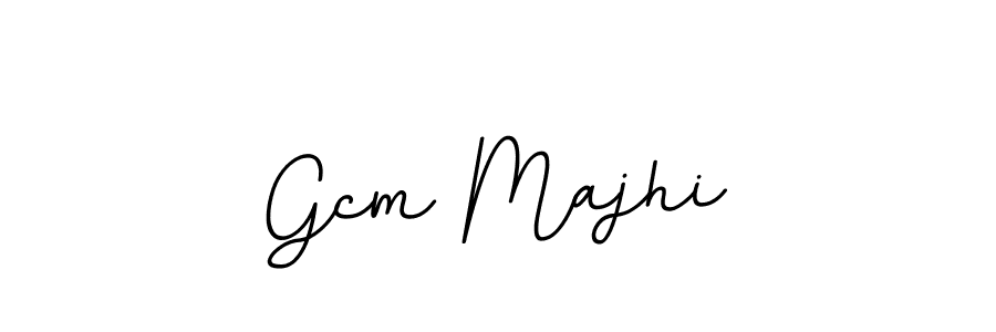 You should practise on your own different ways (BallpointsItalic-DORy9) to write your name (Gcm Majhi) in signature. don't let someone else do it for you. Gcm Majhi signature style 11 images and pictures png