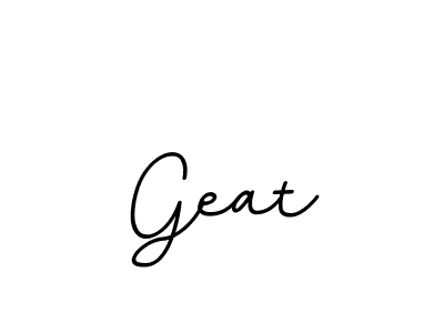 You should practise on your own different ways (BallpointsItalic-DORy9) to write your name (Geat) in signature. don't let someone else do it for you. Geat signature style 11 images and pictures png