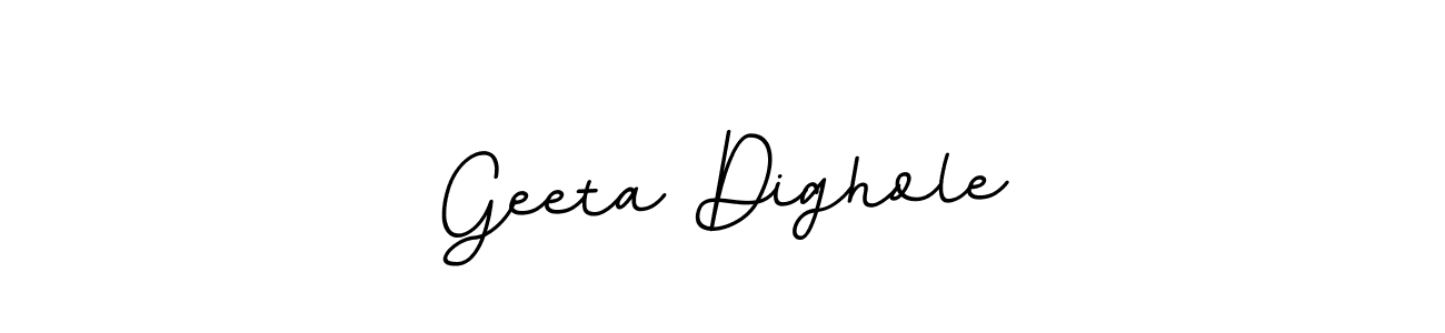 Create a beautiful signature design for name Geeta Dighole. With this signature (BallpointsItalic-DORy9) fonts, you can make a handwritten signature for free. Geeta Dighole signature style 11 images and pictures png