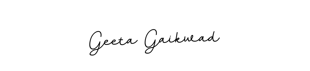 This is the best signature style for the Geeta Gaikwad name. Also you like these signature font (BallpointsItalic-DORy9). Mix name signature. Geeta Gaikwad signature style 11 images and pictures png