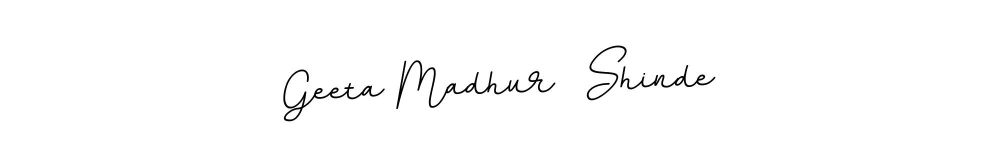 It looks lik you need a new signature style for name Geeta Madhur  Shinde. Design unique handwritten (BallpointsItalic-DORy9) signature with our free signature maker in just a few clicks. Geeta Madhur  Shinde signature style 11 images and pictures png