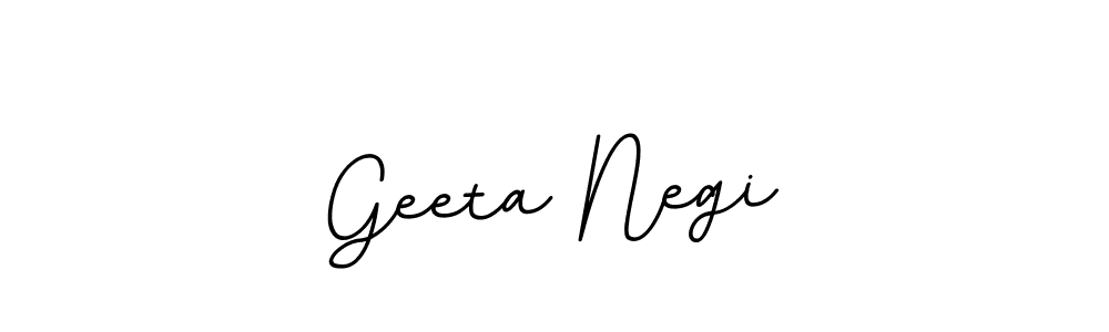 Design your own signature with our free online signature maker. With this signature software, you can create a handwritten (BallpointsItalic-DORy9) signature for name Geeta Negi. Geeta Negi signature style 11 images and pictures png