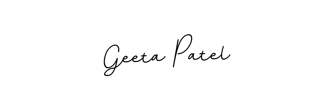 Make a beautiful signature design for name Geeta Patel. With this signature (BallpointsItalic-DORy9) style, you can create a handwritten signature for free. Geeta Patel signature style 11 images and pictures png