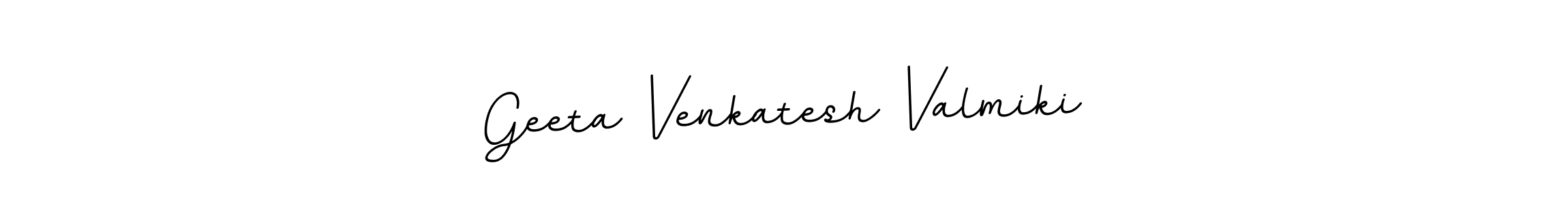 Design your own signature with our free online signature maker. With this signature software, you can create a handwritten (BallpointsItalic-DORy9) signature for name Geeta Venkatesh Valmiki. Geeta Venkatesh Valmiki signature style 11 images and pictures png